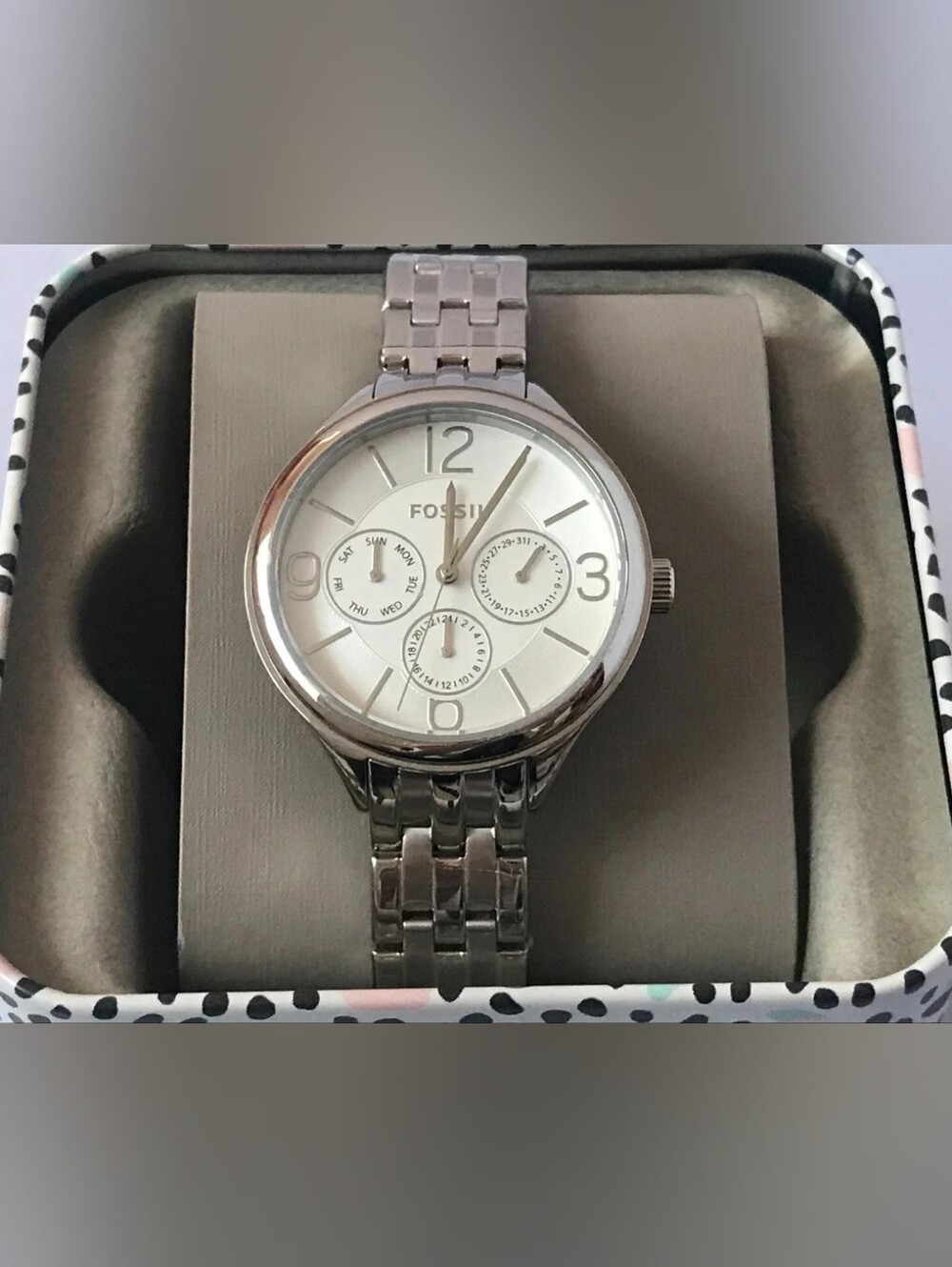 Fossil Silver Tone Watch